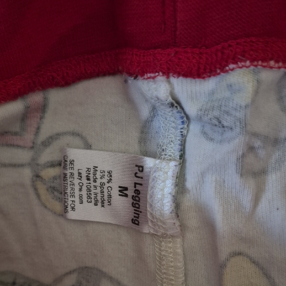 Lazy One Women's Festive Reindeer Pajama Set - Green and Red - Picture 3 of 4